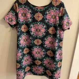 Bright Printed J Crew Shift Dress